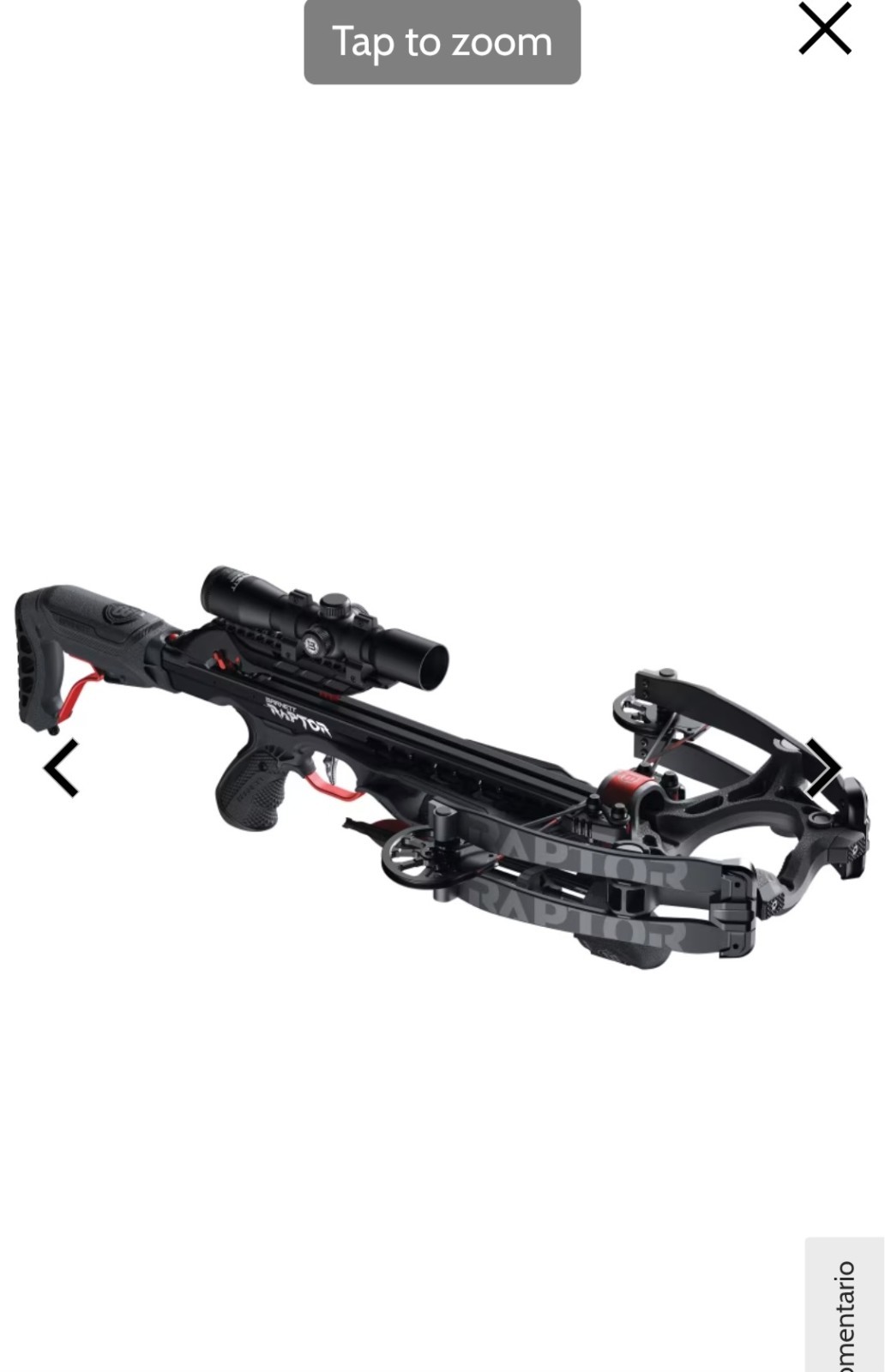 Barnett Hyper Raptor Bow Hunting Crossbow Package w/ Scope Black/Red