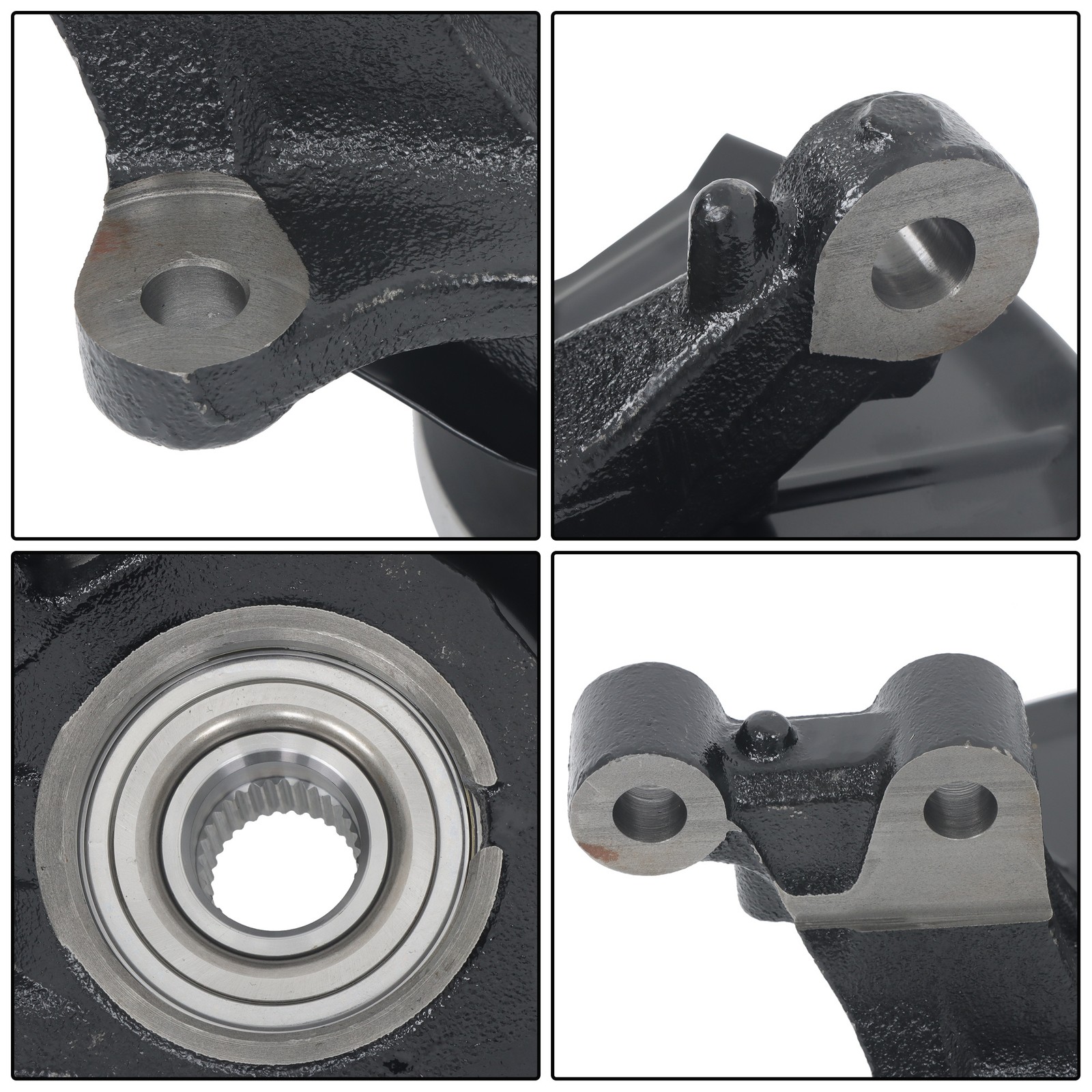 Labwork Front Right Steering Knuckle & Wheel Hub Bearing for 2011-14 Ford Edge
