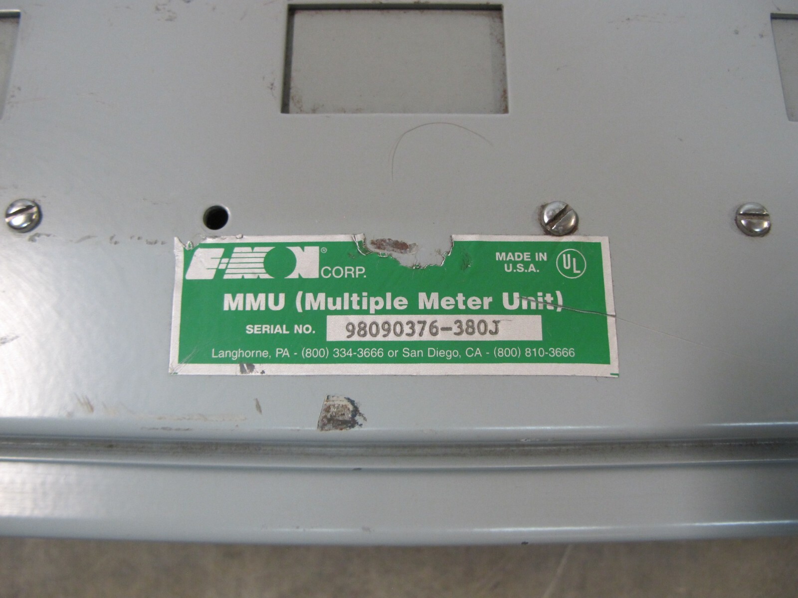 NEW E-MON MMU Multiple Meter Unit E-CON 320825EW AC Kilowatthour Meter E-CONomy