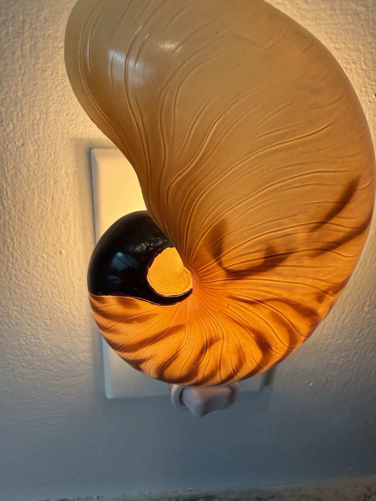 Ibis And Orchid Design Nautilus Shell Night Light New In Box Rare Retired