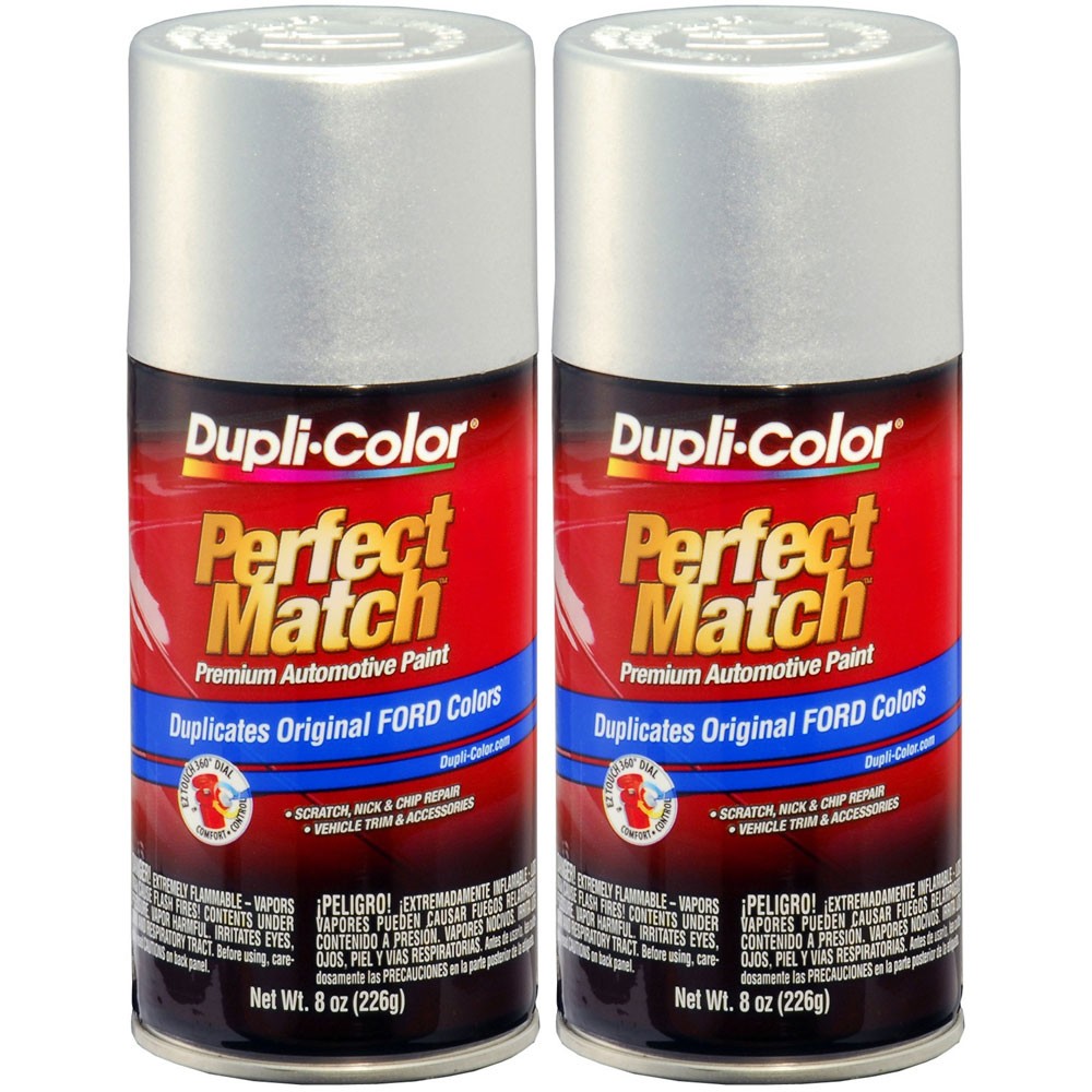 Duplicolor BFM0341 (2-Pack), Perfect Match Aerosol Paint Ford TS, Silver Frost