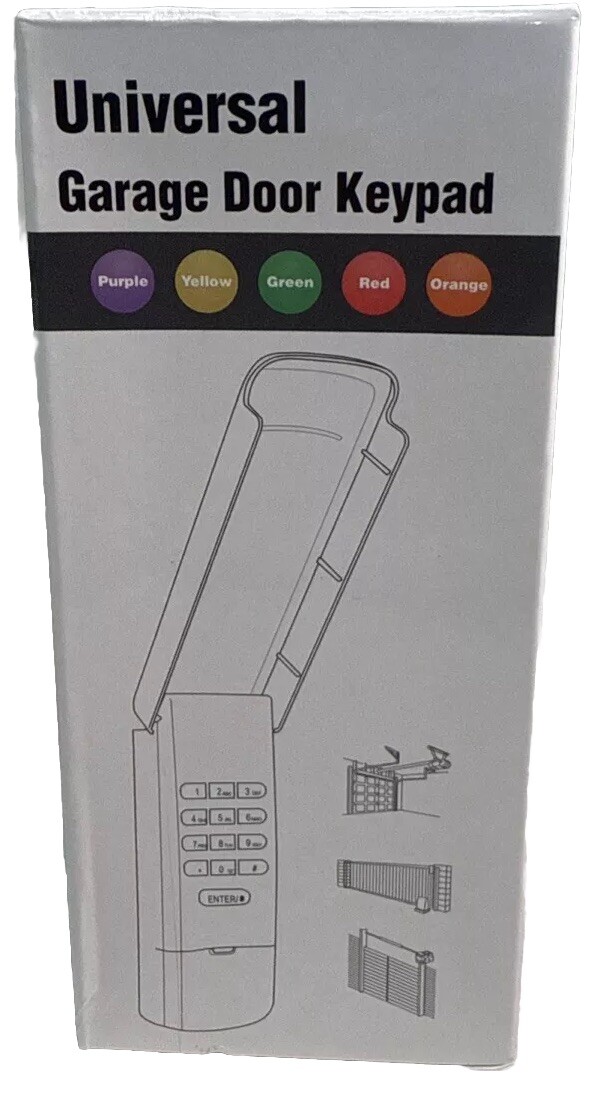 Universal Garage Door Opener Remote Keypad Compatible w/ Main Brands