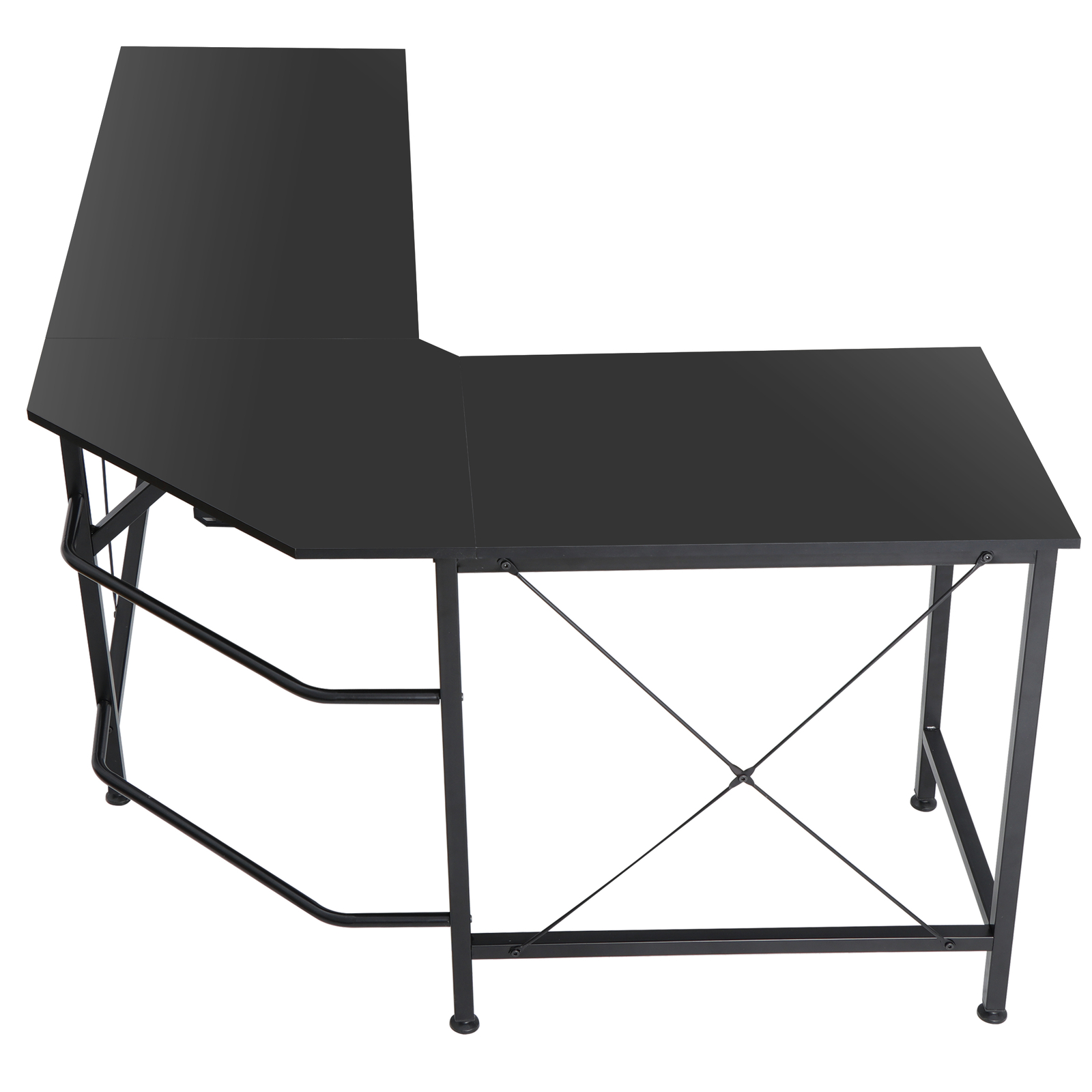 L-Shape Computer Desk Coner Study Writing Table Workstation PC Home Laptop 66"