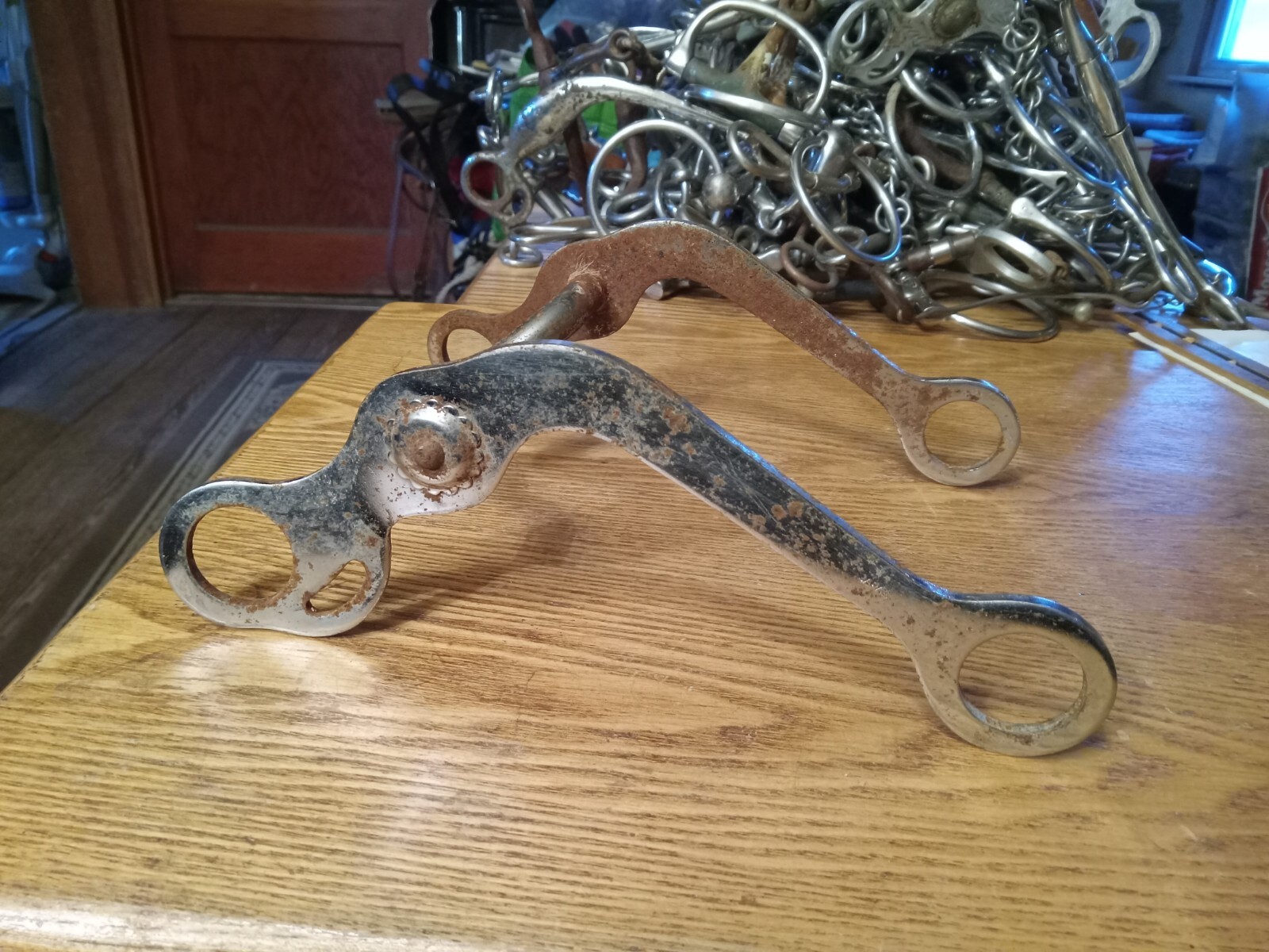 Used grazing bit  ported 4 3/4in mouth iron