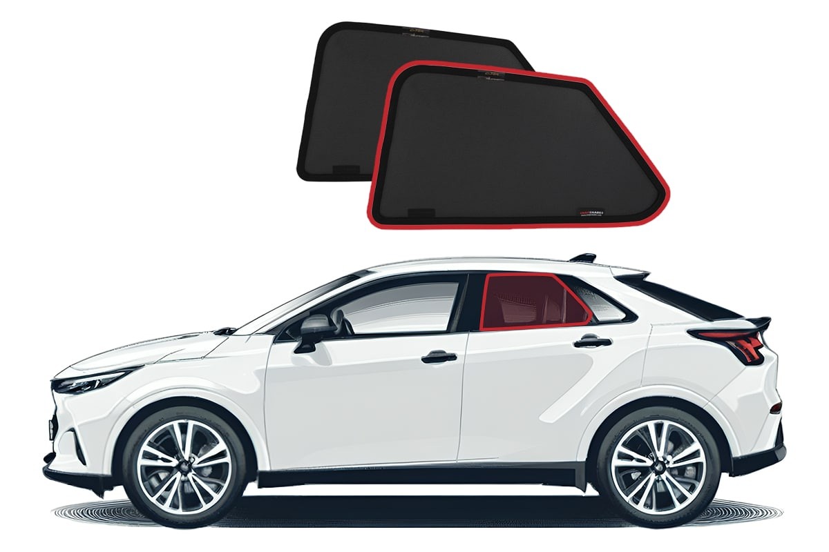 Genuine SNAPSHADES Car Rear Window Shades for Toyota C-HR 2nd Gen (AX20; 2023...