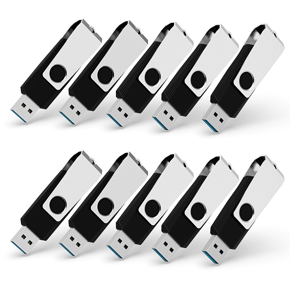 USB 3.0 16GB 100x Metal Anti-skid Swivel Style Flash Drives Memory For PC Laptop