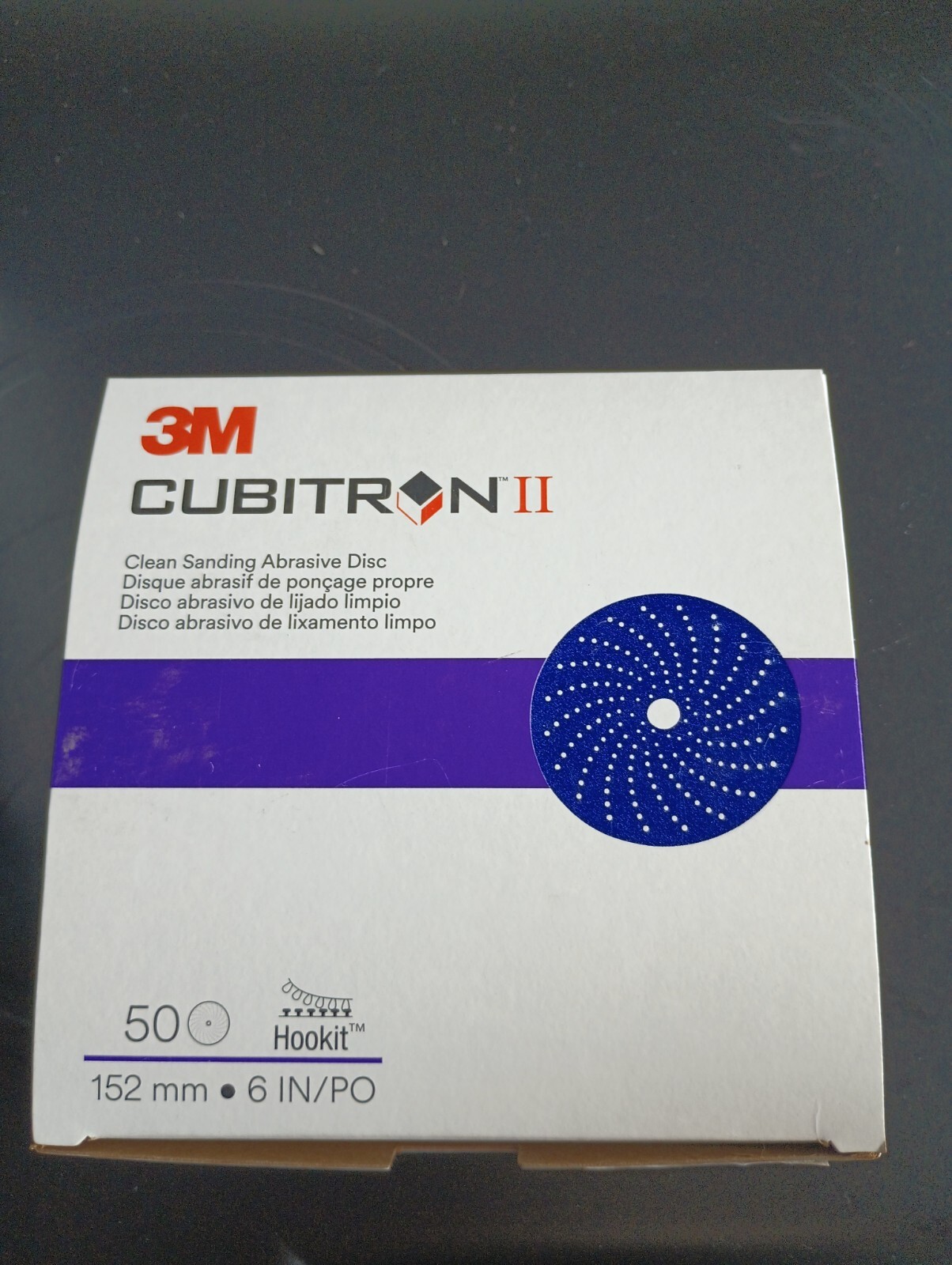 3M™ Cubitron™ II Hookit™ Clean Sanding Abrasive 737U, 31373, 6 in, 150+, 50 disc