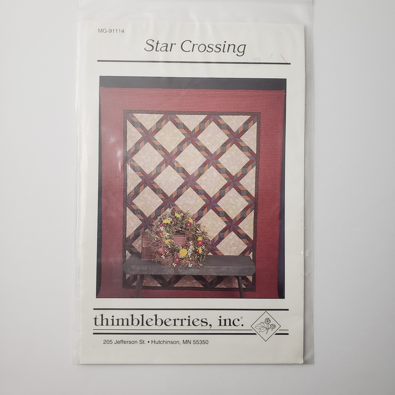 Thimbleberries Star Crossing MG-91114 Quilt Pattern 80"x98" Pieced