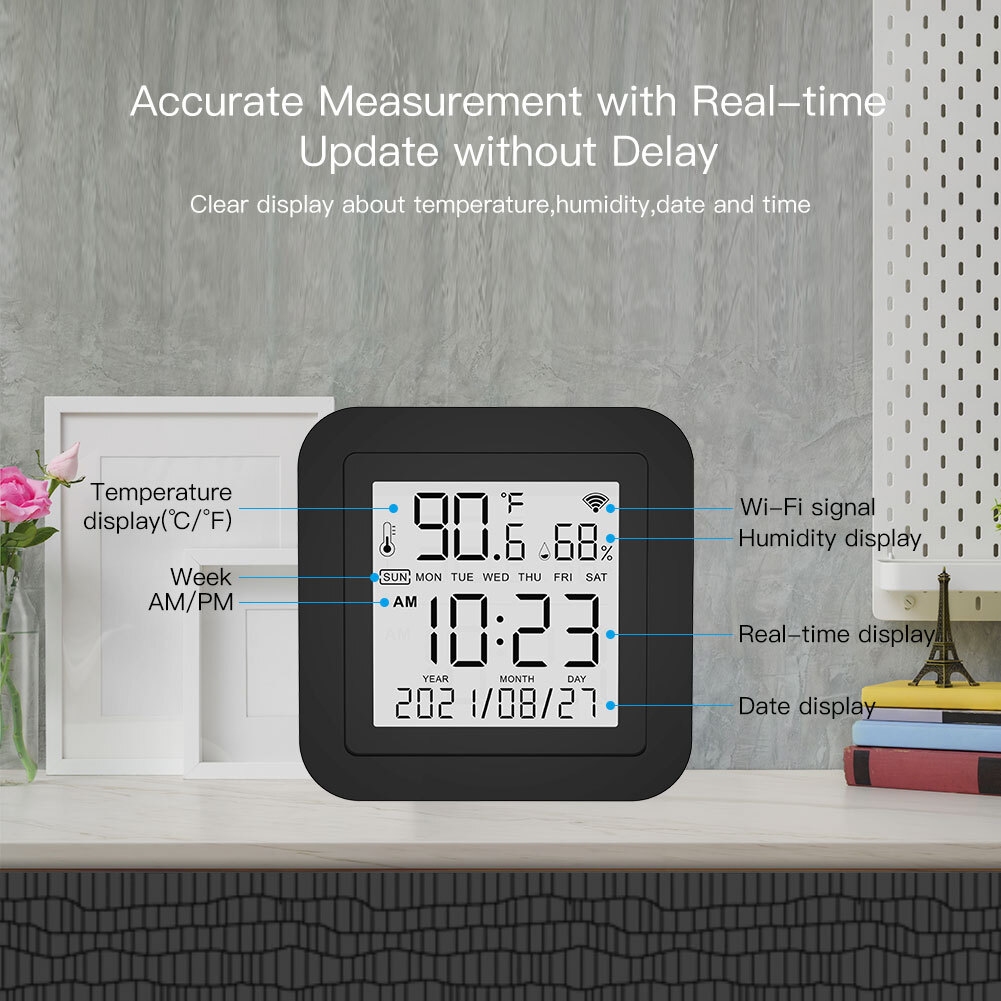 MOES WiFi IR Smart Thermometer Sensor + Remote Control For Air Conditioner TV AC
