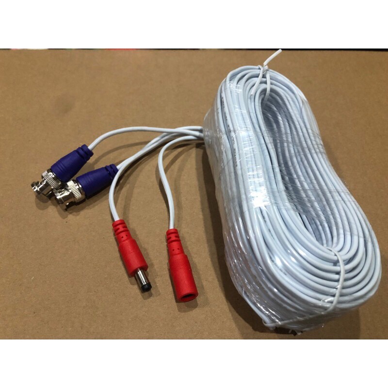 Swann OEM 4K 60ft BNC Video Power Wire Cord for Swann CCTV Cameras Cable White