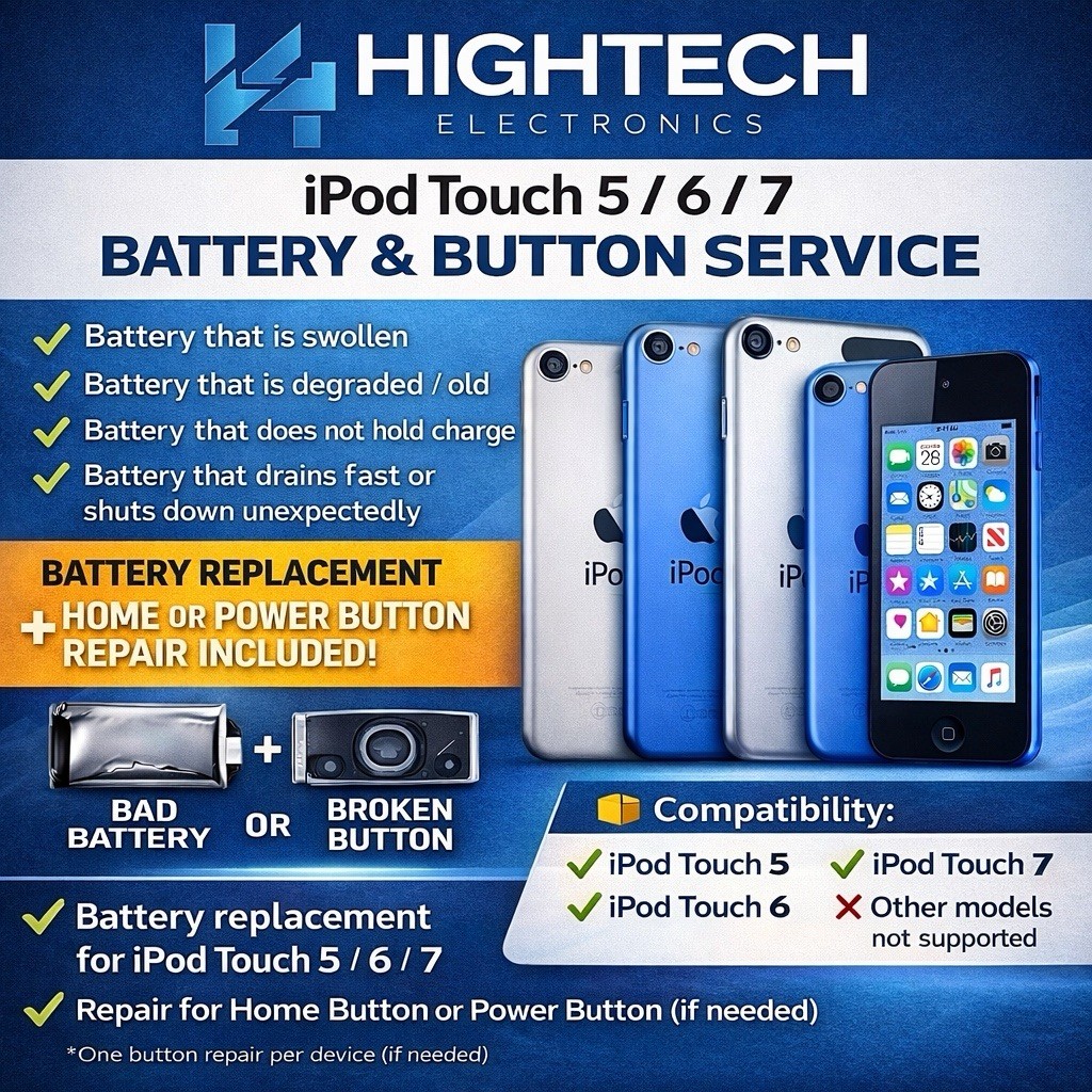 iPod Touch 5 / 6 / 7 Battery Replacement + Button Repair