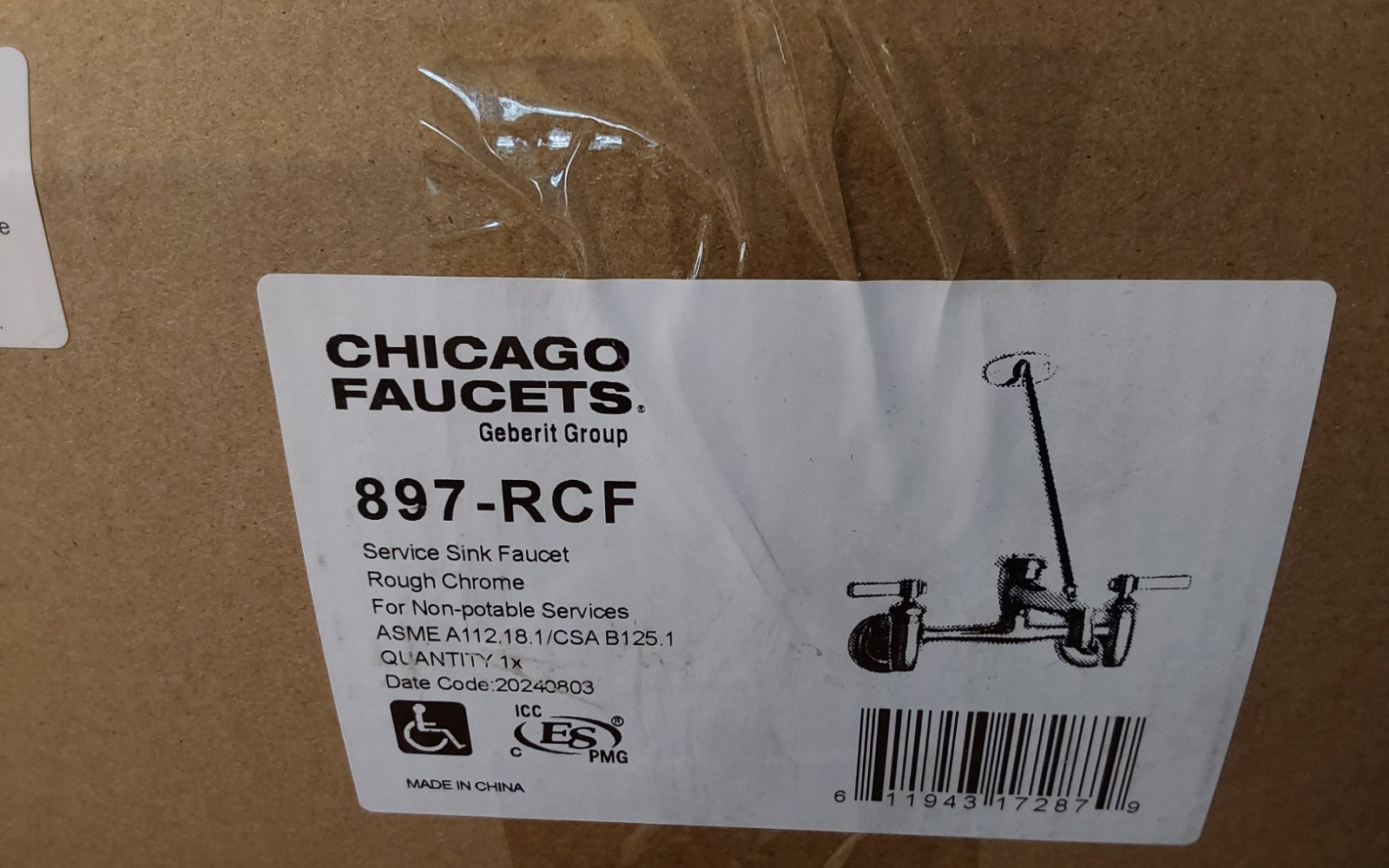CHICARGO FAUCET 897-RCF Service Sink faucet
