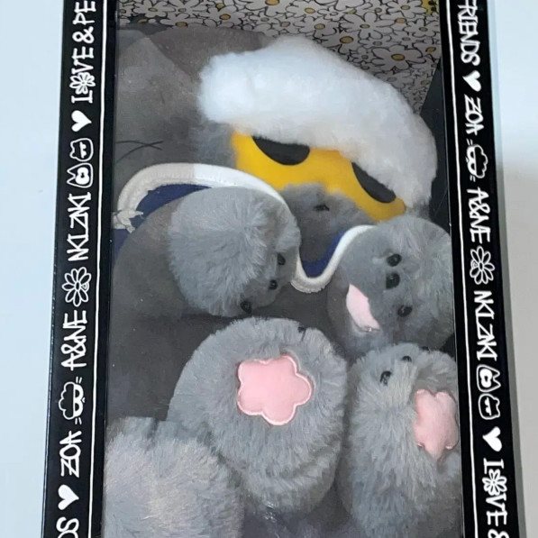 BIGBANG G-DRAGON Zo&Friends Collabo lying Zoa Doll Medium Size Plush Grey