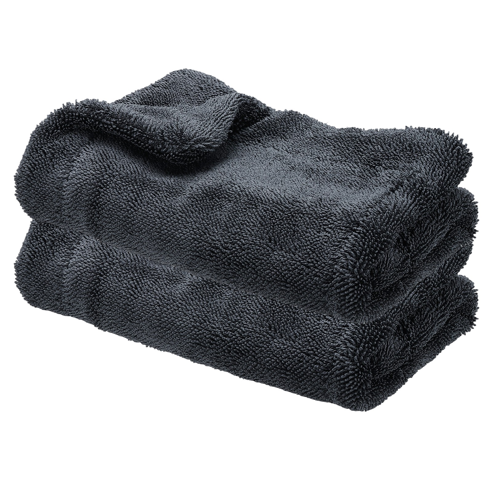 2pcs 16"x16" Microfiber Car Towels for, Grey