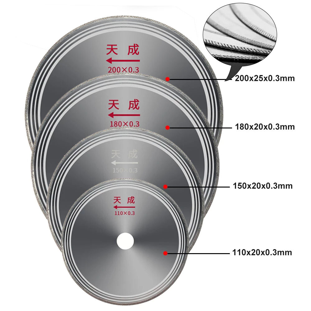 4-8 inch Diamond Saw Blade Ultra-Thin Cutting Disc Lapidary Tools for Agate Jade