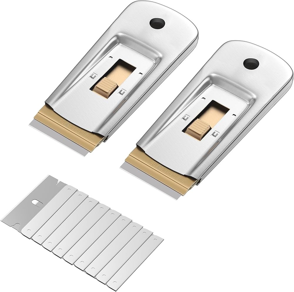 Bates- Metal  Blade Scraper,30 Extra Blades, Scraper for Cleaning,