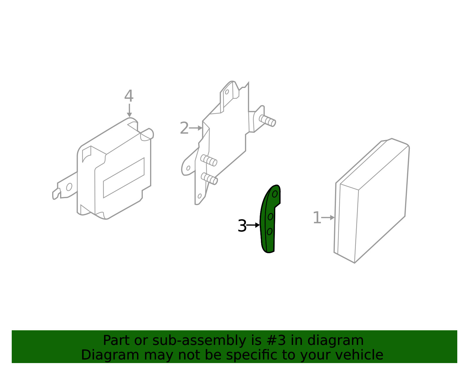 Genuine Nissan Blind Spot Detection System Warning Sensor Bracket 28452-1LA1B