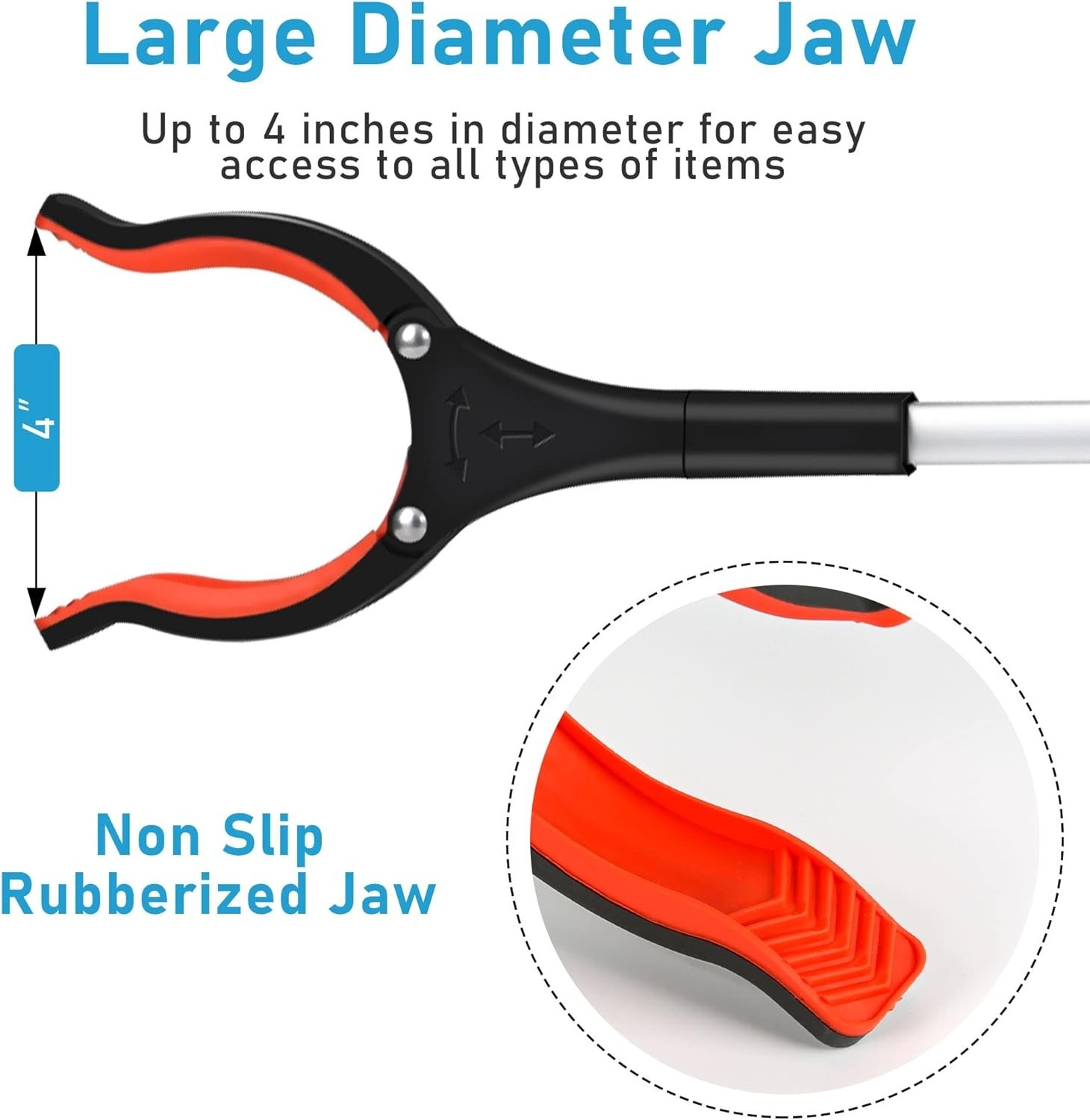 Foldable 32" Trash Litter Picker with Ergonomic Handle - Must-Have Utility Tool