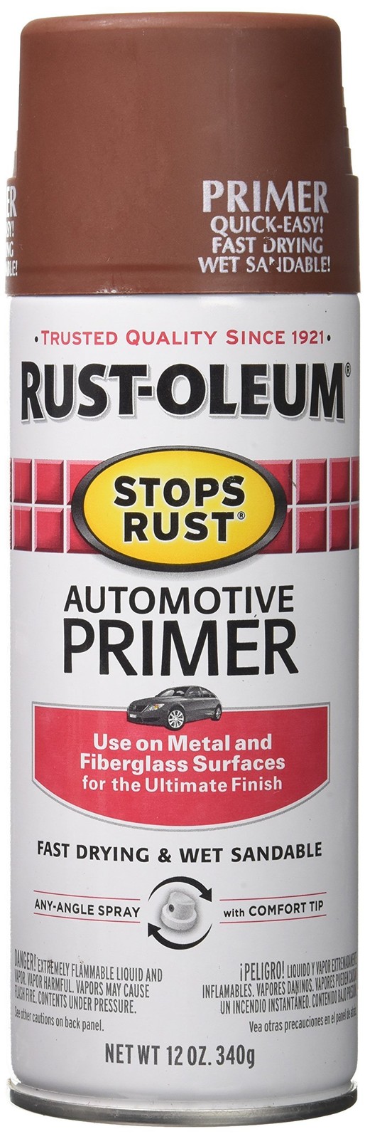 Rust-Oleum 2067830 Stops Rust Automotive 12 Ounce (Pack of 1), Flat Red