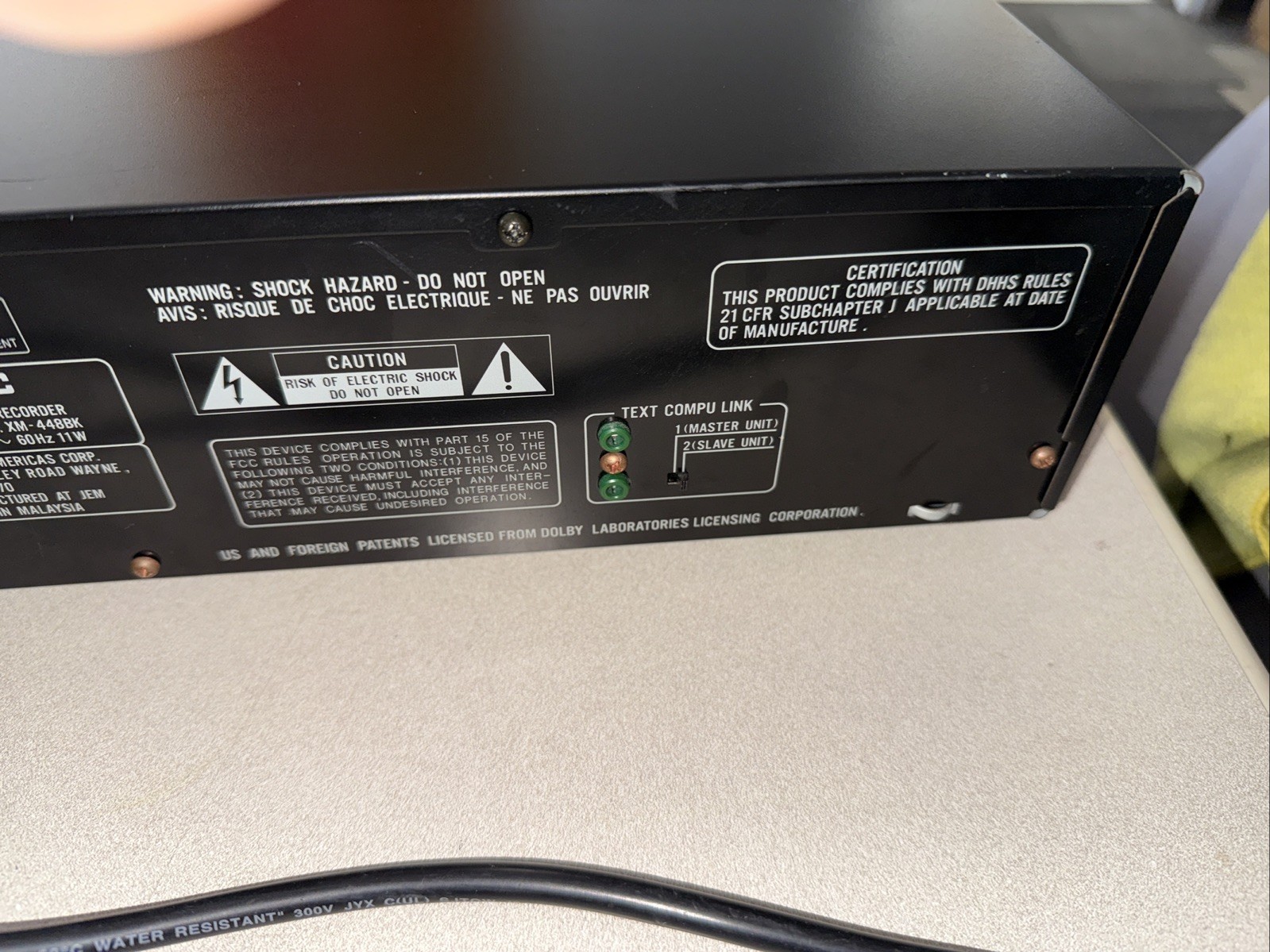 JVC XM-448 MD