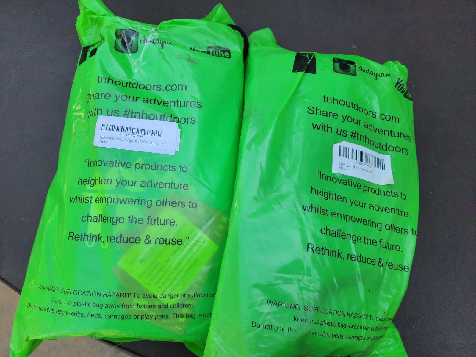 TNH Outdoors Inflatable Sleeping pads X2 lot