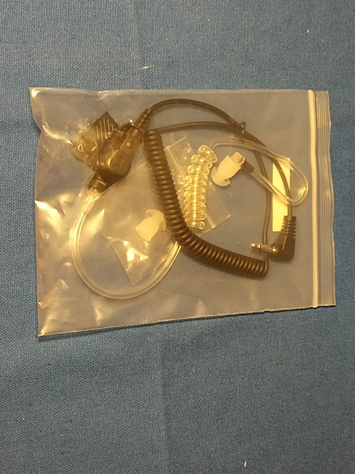 2.5 mm Plug Pin Ear Piece Listen Only With Acoustic Tube for Shoulder Speaker