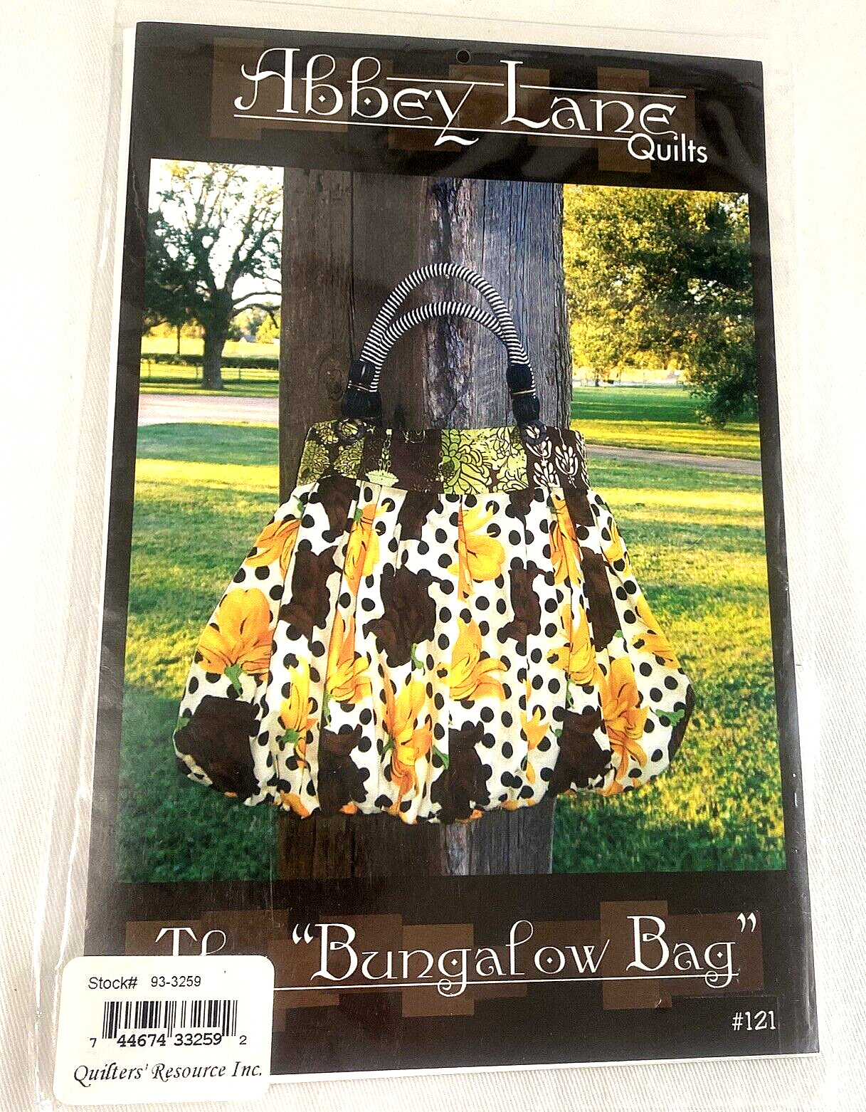 Abbey Lane Quilts Bungalow Roomy Purse Pockets Bag Pieced Quilt Pattern New