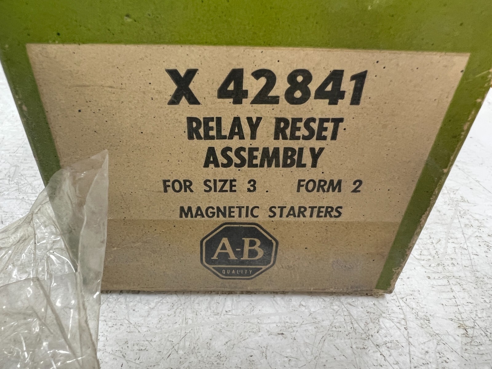 👀 2) NEW ALLEN BRADLEY SIZE 3 FORM 2 RELAY RESET ASSEMBLY X42841