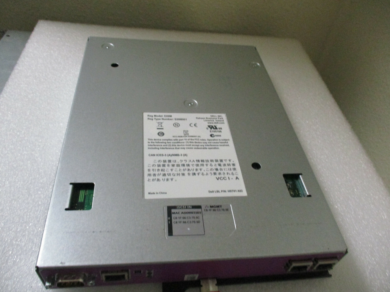 Dell EqualLogic Type 12 Controller Module for PS4100 PS4100E PS4100X PS4100XV