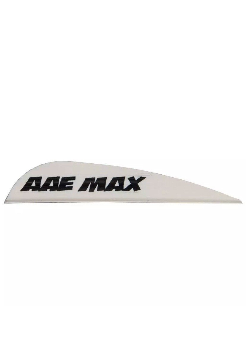 Flethes Vanes Max Stealth Vane White 100 Pack AAE Fletching Archery Arrow 2.6”