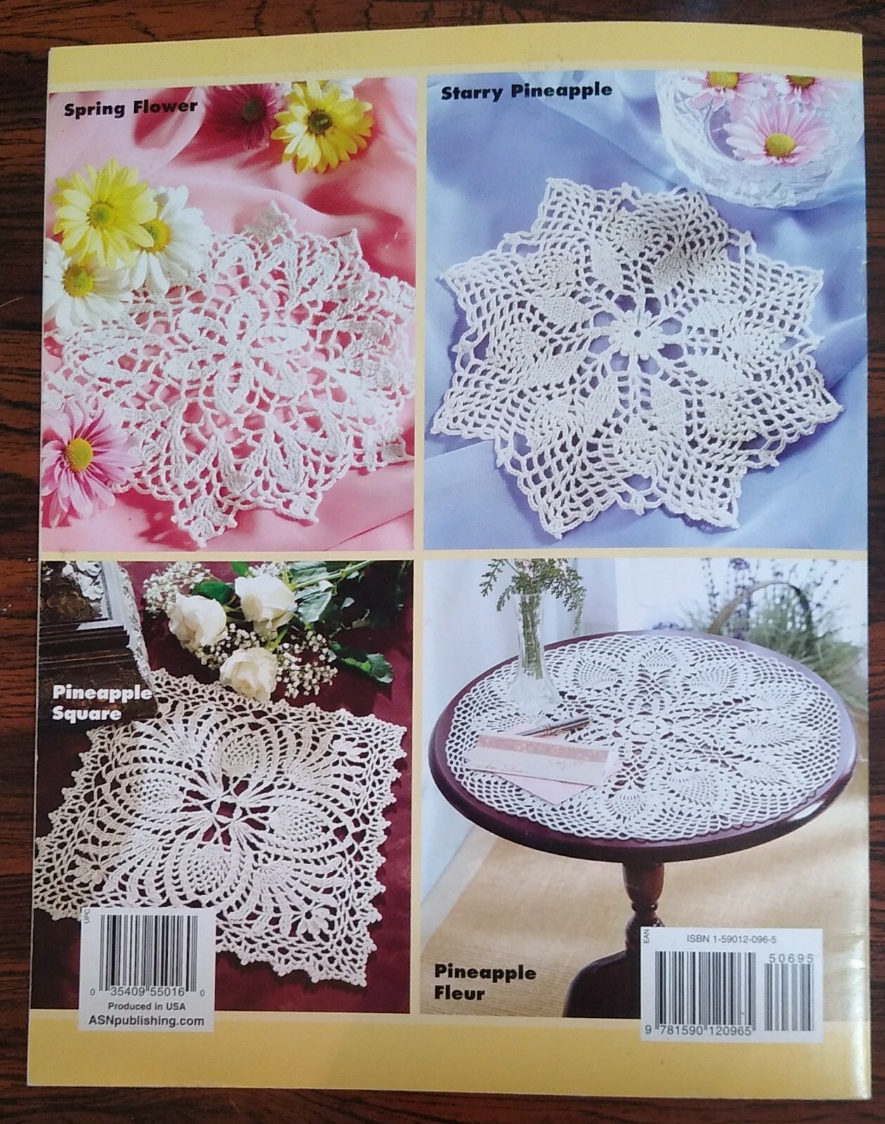 Lovely Pineapple Doilies + 2004 American School of Needlework 5 crochet patterns