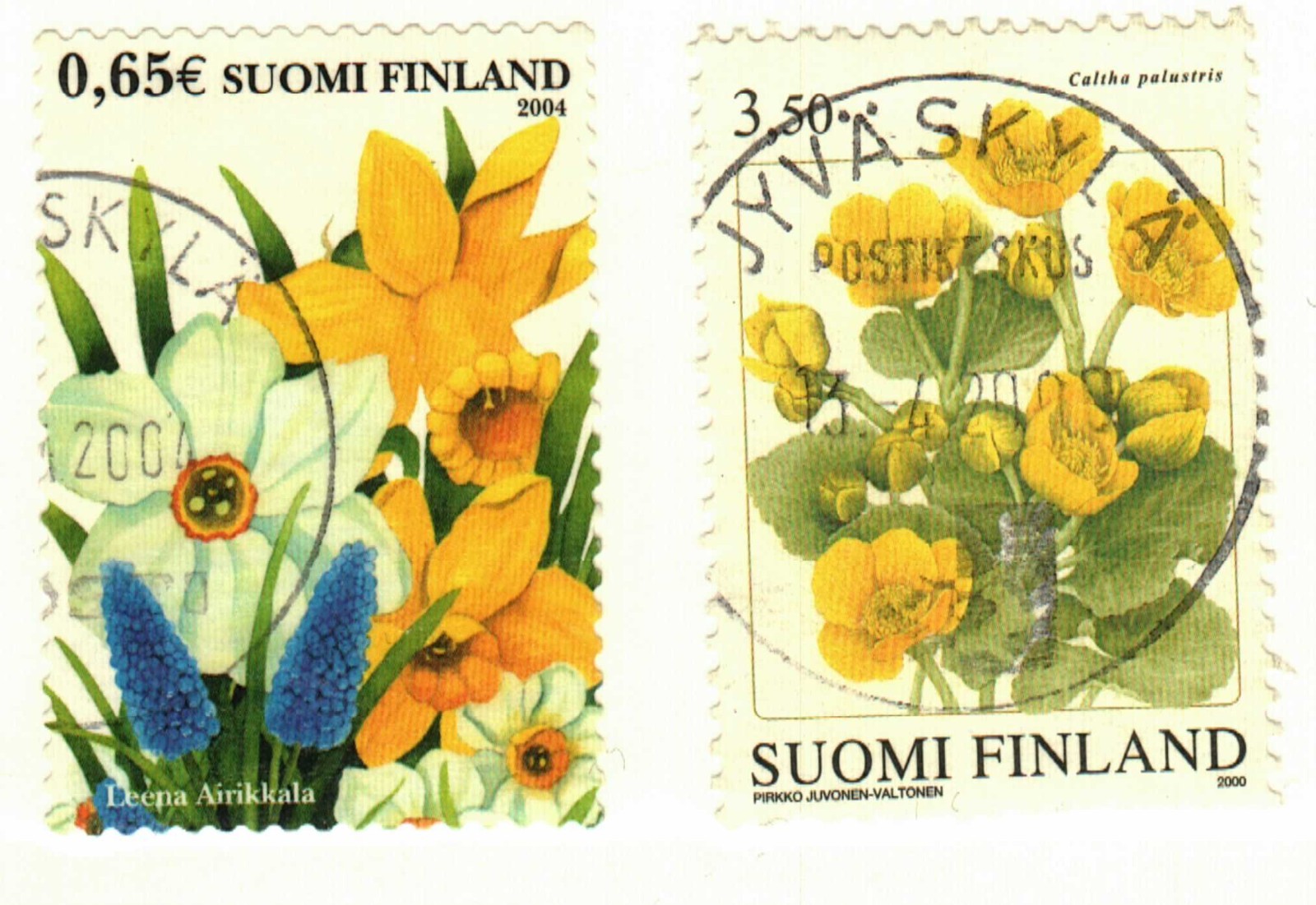 Finland #1126, 1209 used flowers
