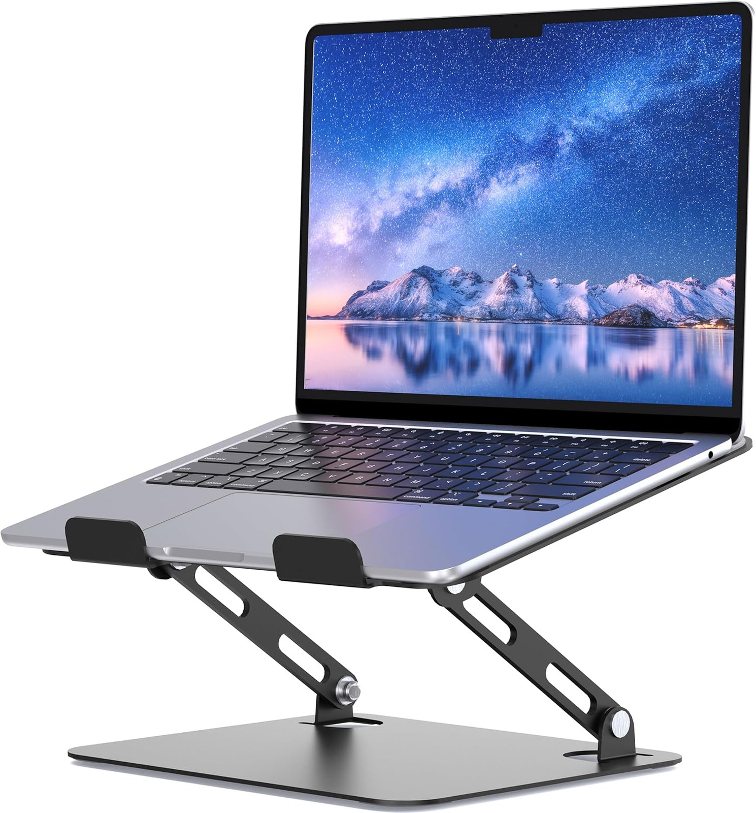 Laptop Stand for Desk, Adjustable Metal Riser for 10 15.6 Inch Laptops