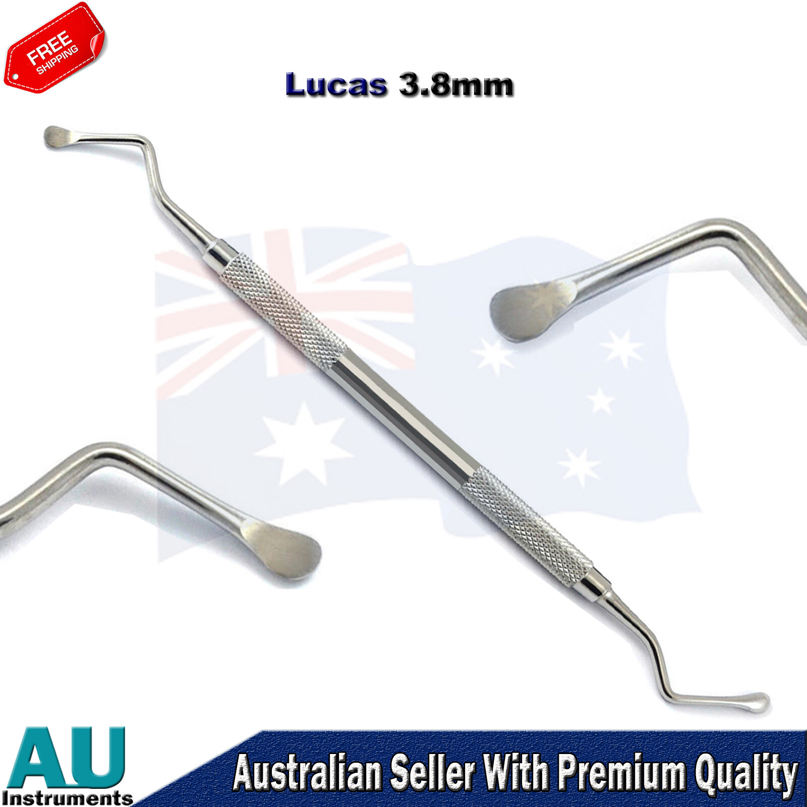 Dental Lucas Bone Curettes Spoon Excavator Amalgam Plastic Filling Instruments