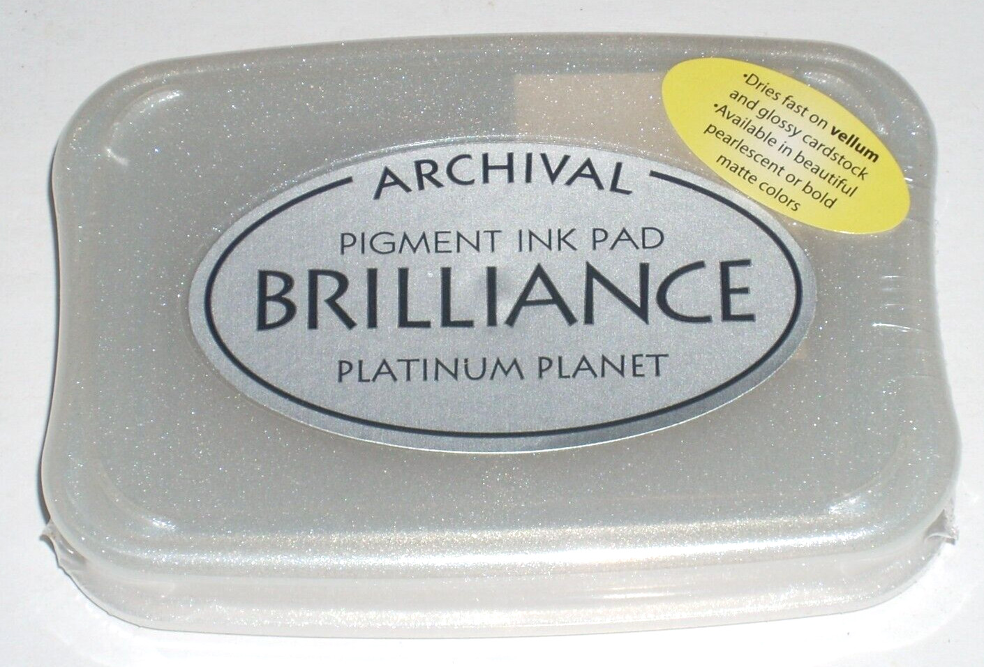 Brillance BR92 Platinum Planet Silver Stamp Pigment Ink Pad 2 x 3 - 6pk