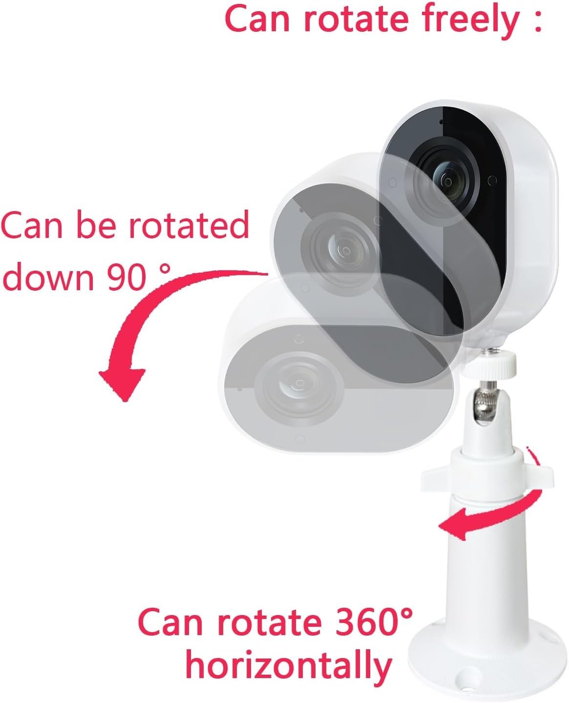 Durable Stainless Steel Wall Mount with Adjustable Angles for Security Cameras