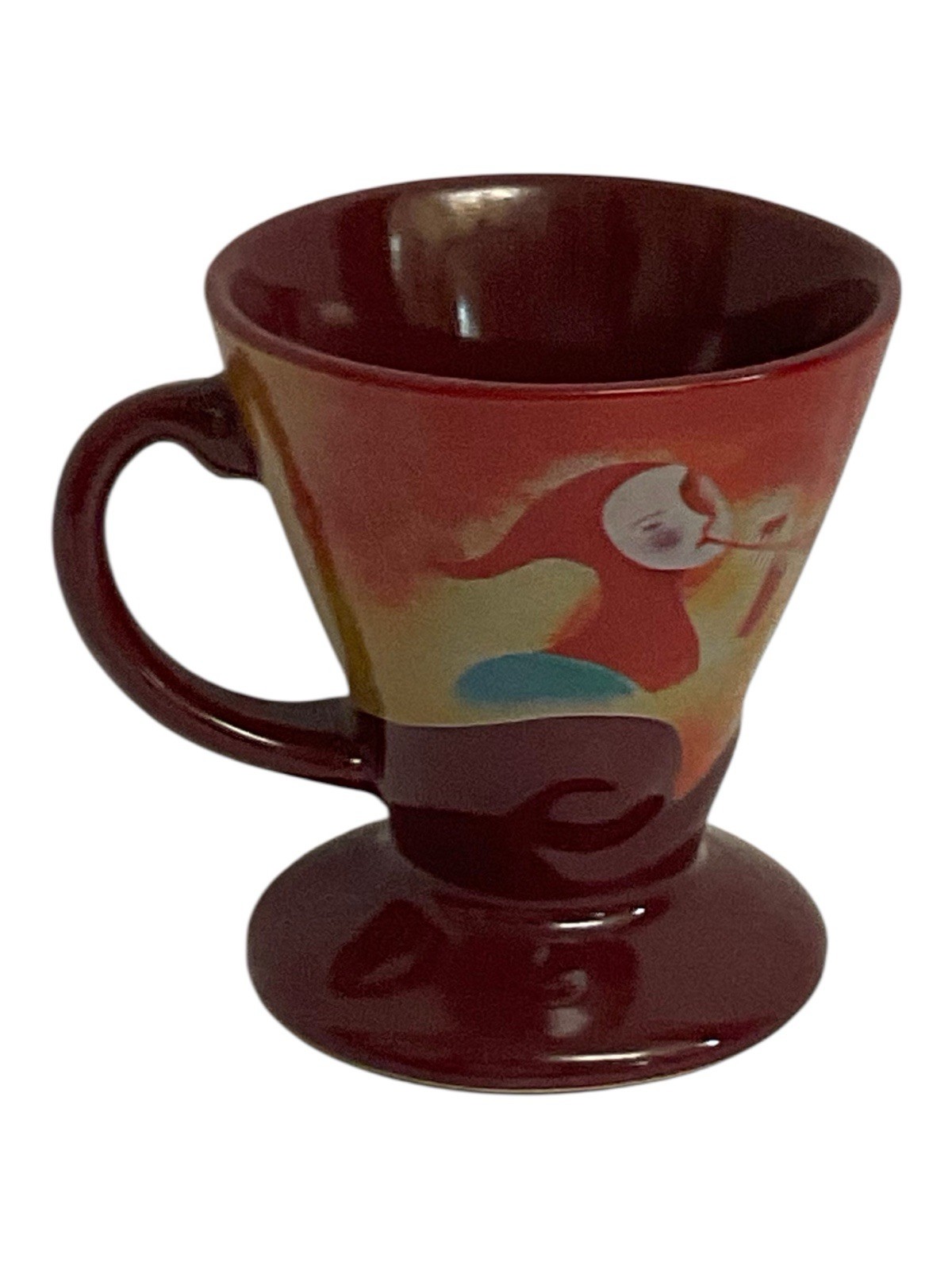 Frangelico Espresso Cup Linda Frichtel signed 1999 Harlequin Mime 3” Vintage