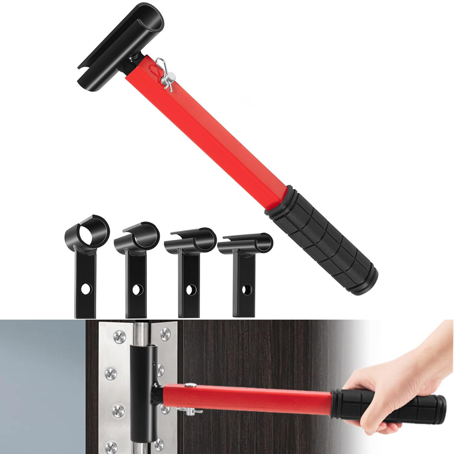 Heavy Duty Door Hinge Adjustment Tool Kit, 4-in-1 Hinge Gap Adjusting Wrench Set