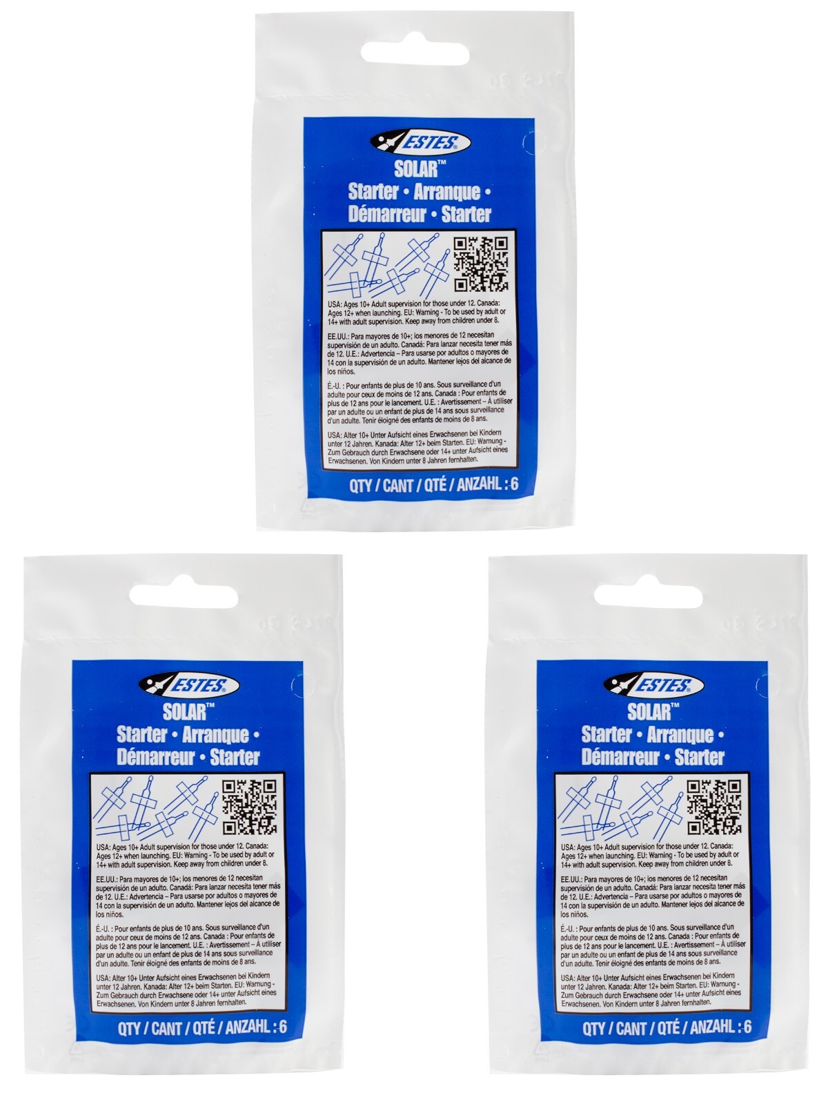 Estes Bulk Buy (3-Pack) Solar Starter 2302 (Formerly 2301)
