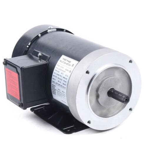 2-HP 3 Phase Electric Motor 3450 RPM 56C Frame TEFC 230/460V Premium Efficiency