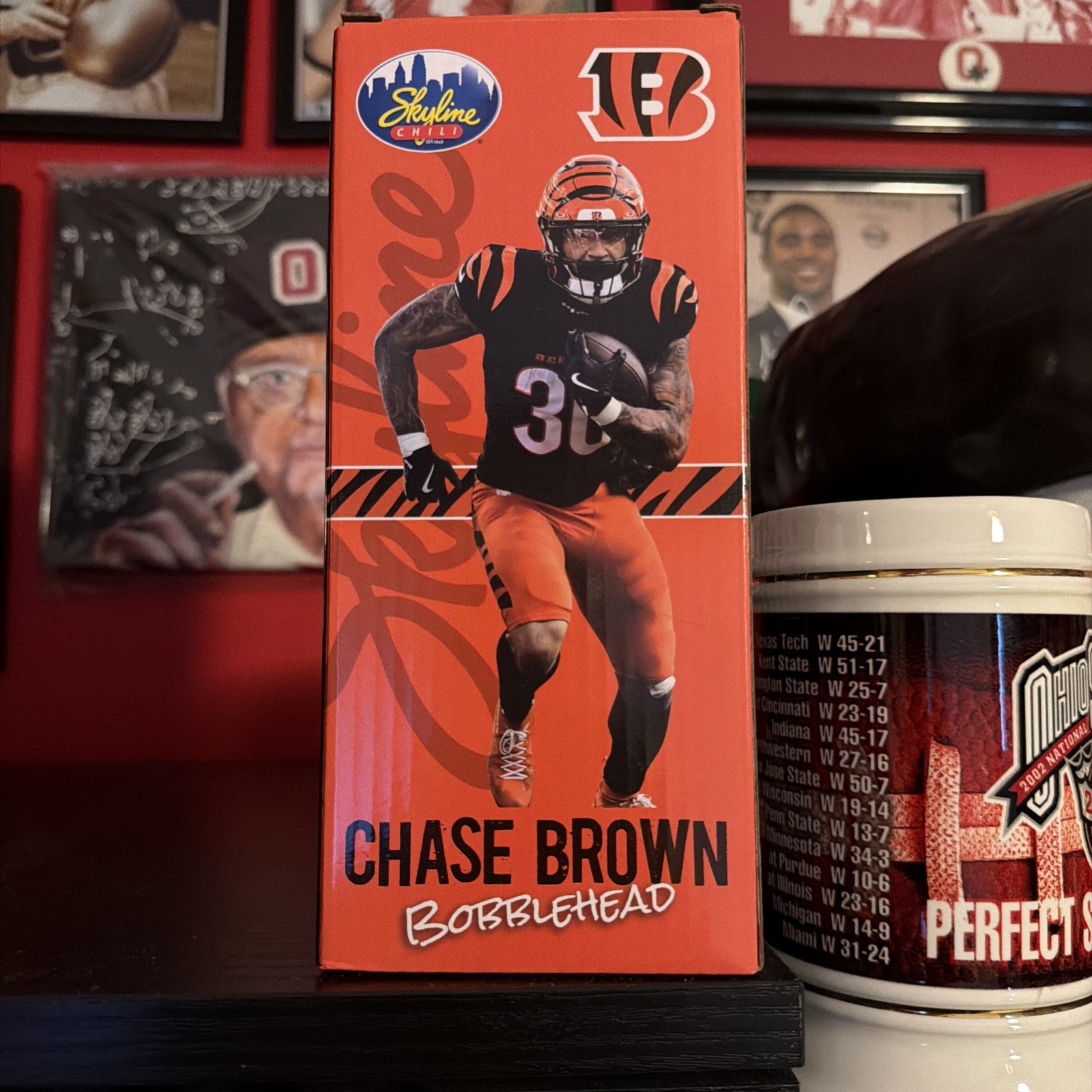 Chase Brown - 2025 Skyline Chili Bobblehead - Cincinnati Bengals