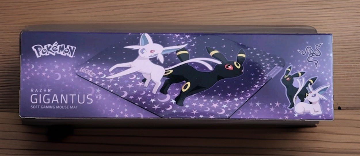 New Authentic Pokemon x Razer 2026 Gigantus V2 Mousepad Espeon & Umbreon Edition