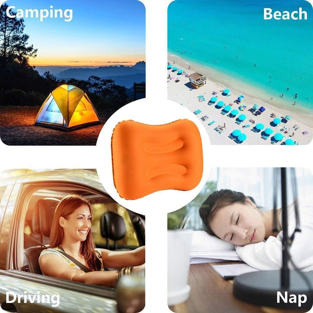 Ultralight Inflatable Camping Pillows - Compressible, Compact, Inflatable, Comfo