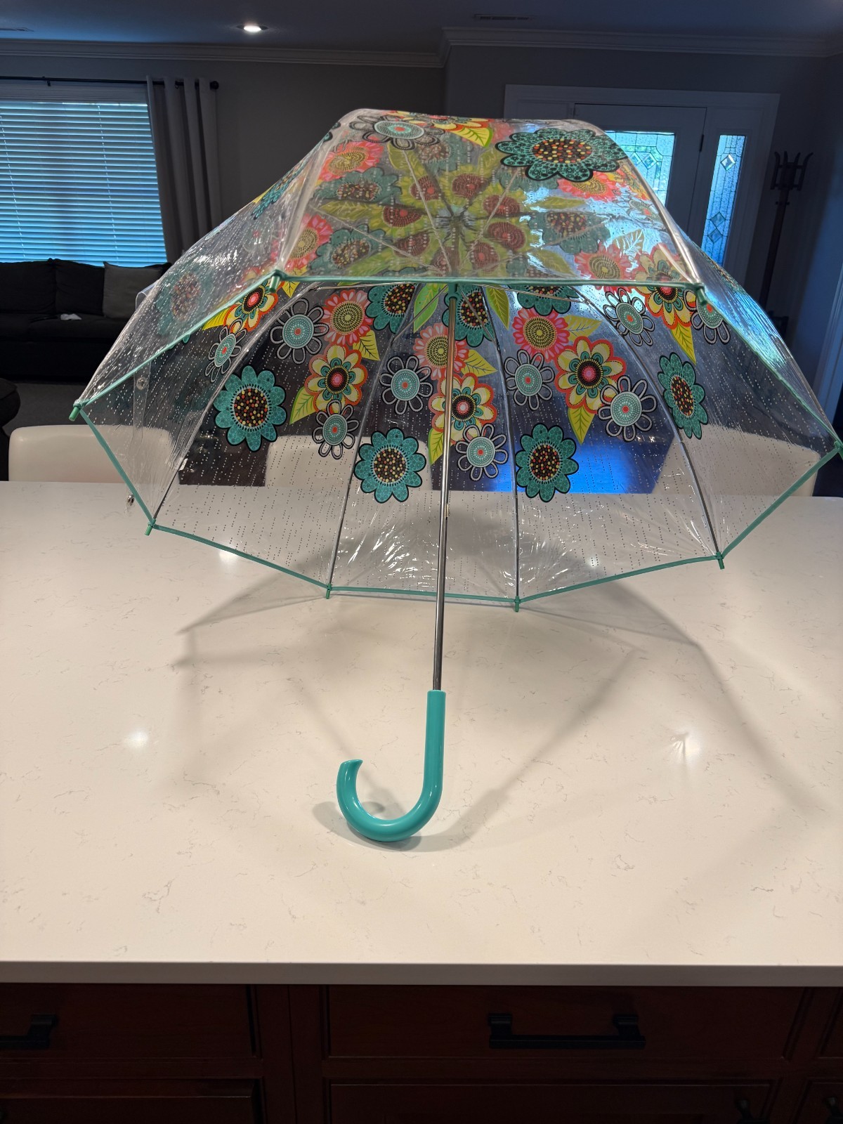 VERA BRADLEY FLOWER SHOWER BUBBLE UMBRELLA