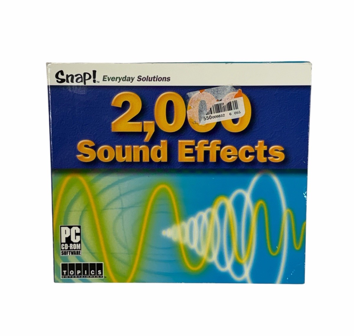 Snap! 2,000 Sound Effects - PC CD-ROM Software for Windows - SEALED
