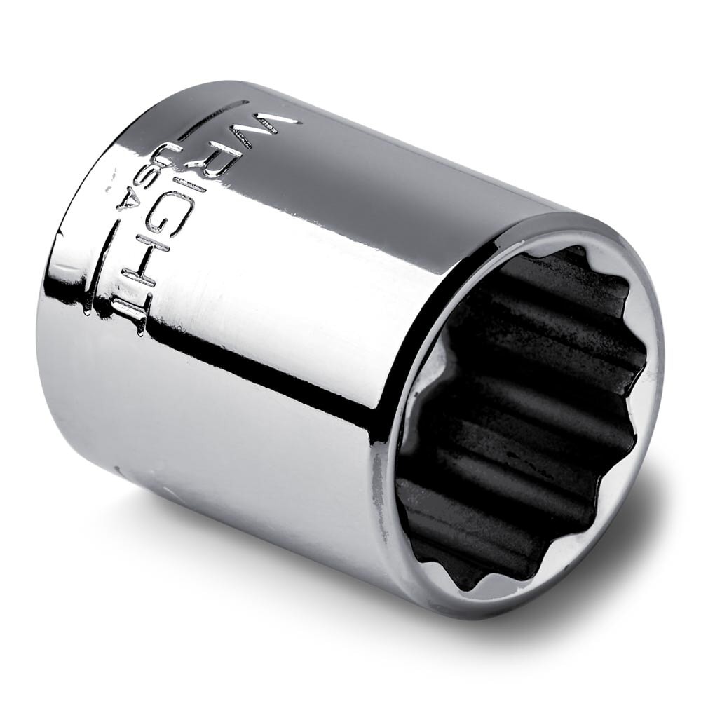 Wright Tool 4129 1/2" Drive Chrome Standard Socket 12 Point SAE 29/32"