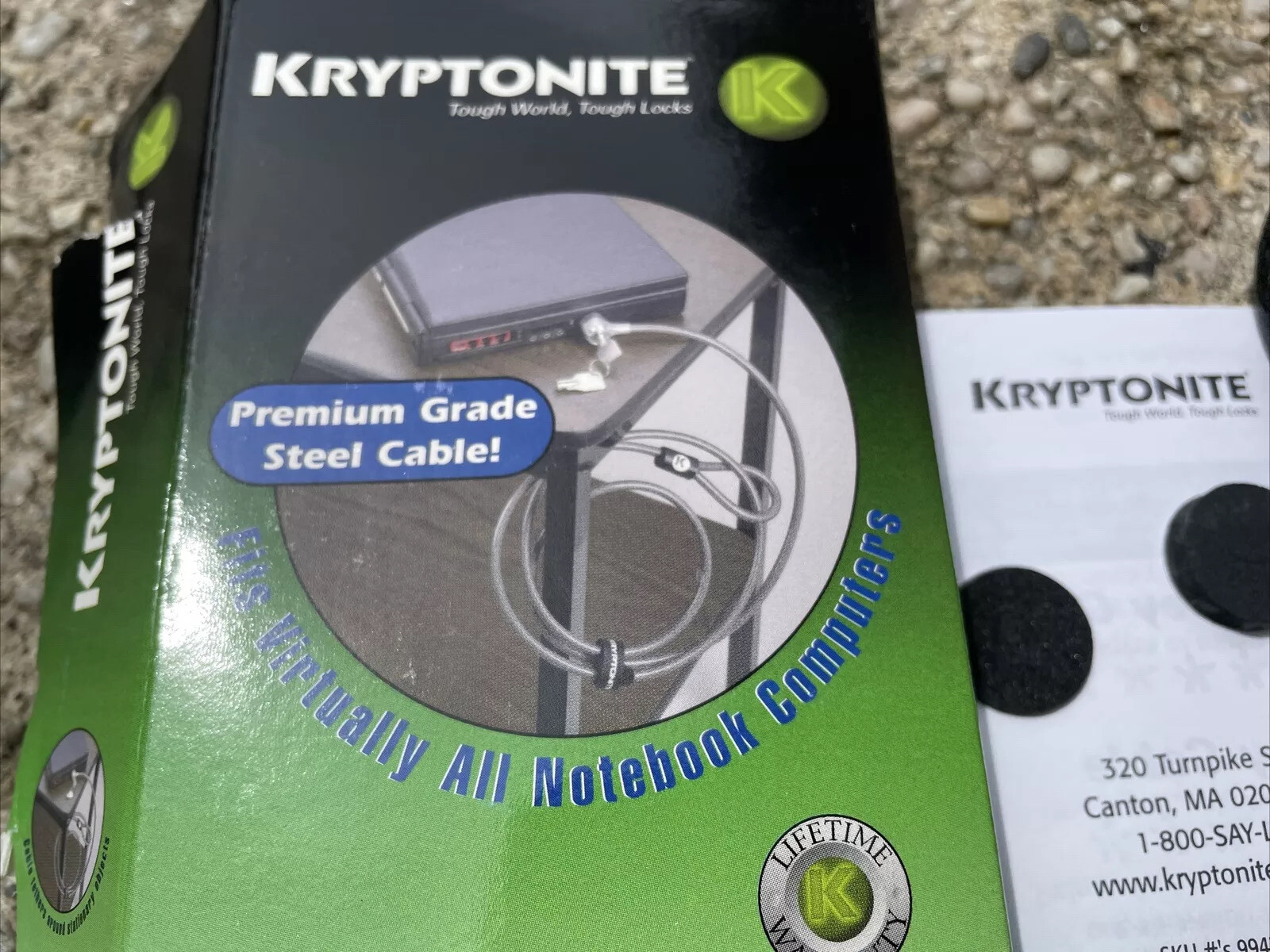 Kryptonite 5mm Key Cable Lock Notebook Computer Anti Theft