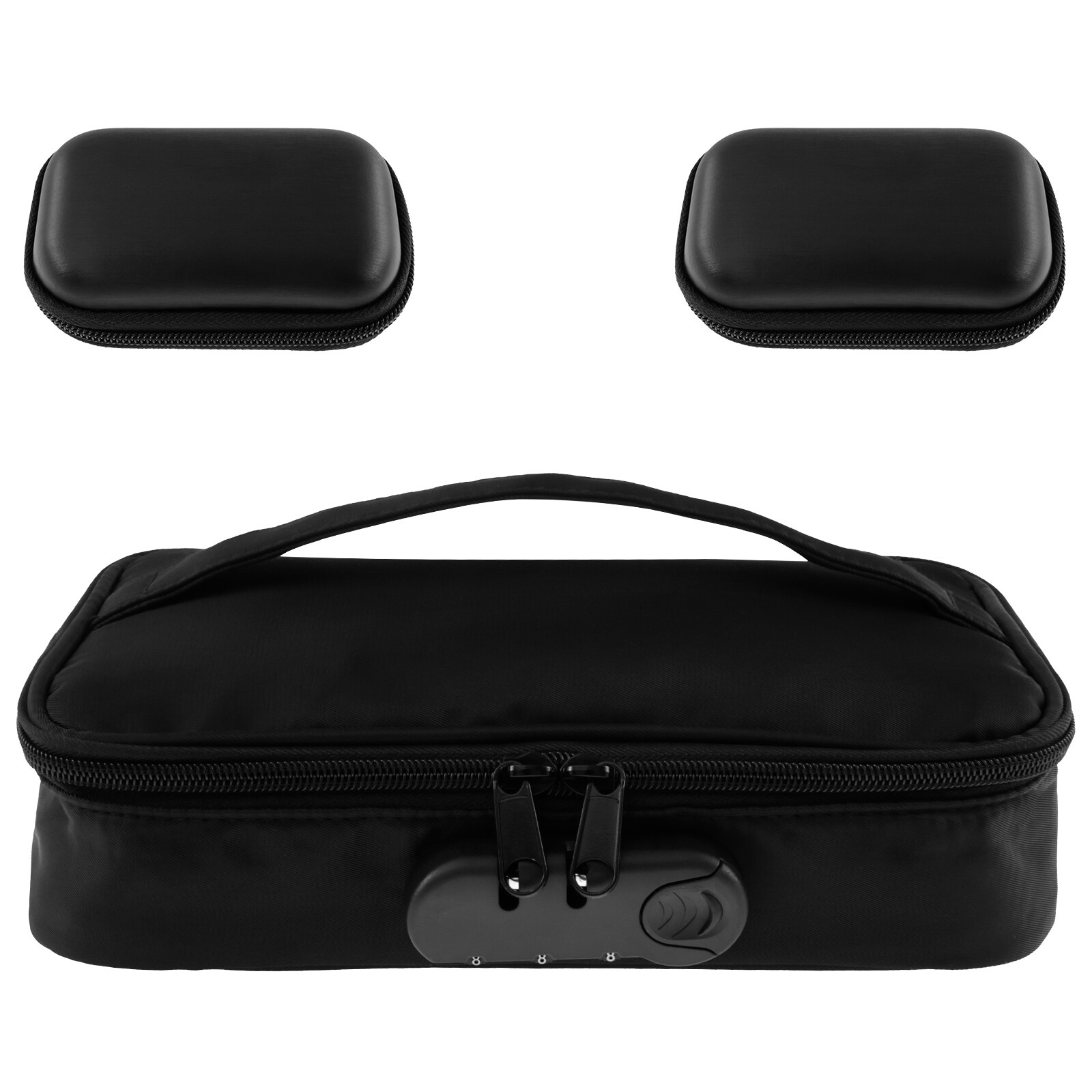 Lockable Toy Storage Bag Portable Locking Storage Bag with Mini Zipper Box‰`