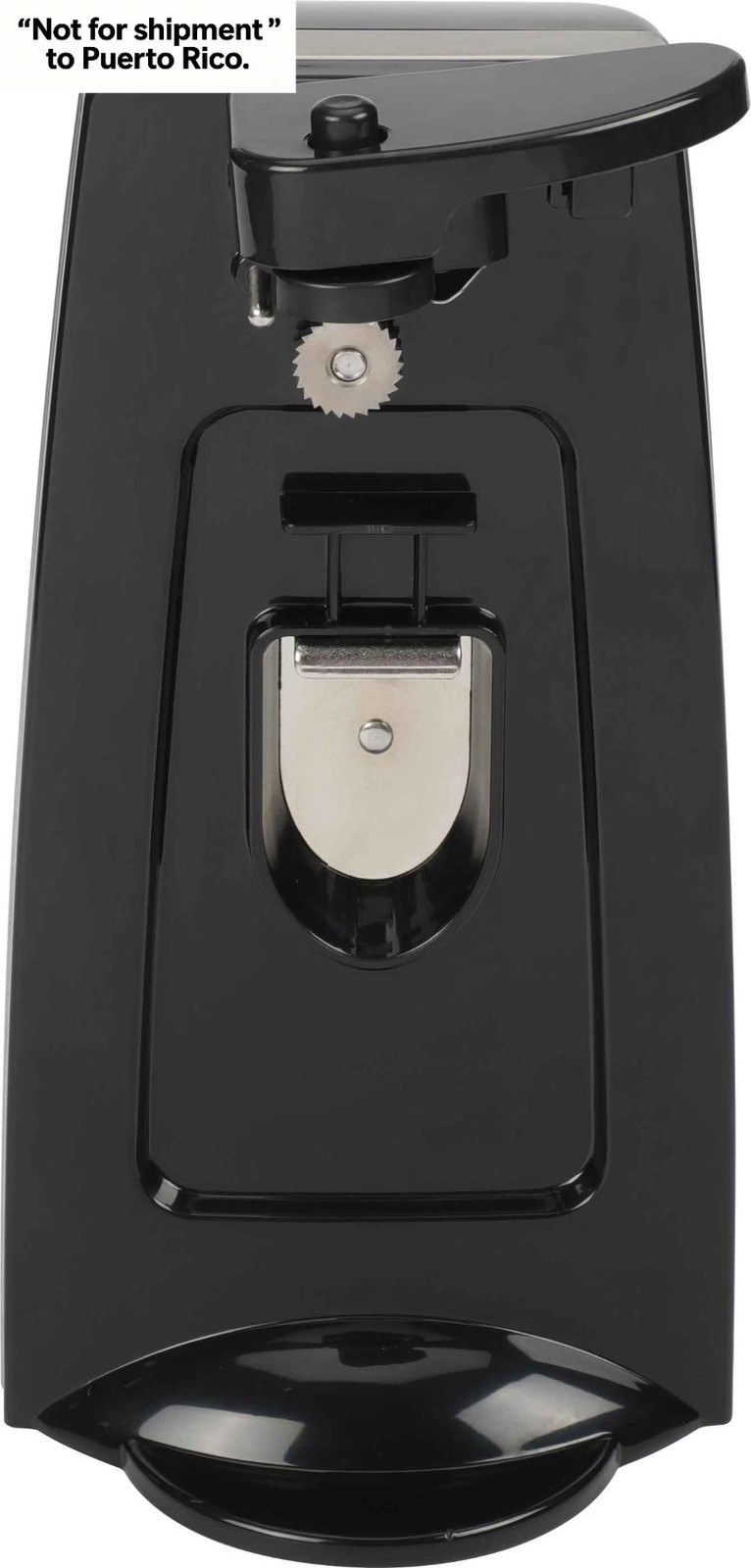 Can Opener and Knife Sharpener, Bottle Opener with Removable Cutting Lever Black