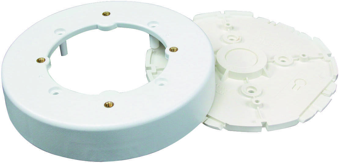 Wiremold NMW4 NMW Fixture Box, 4 in D, 1 -Gang, Plastic, White